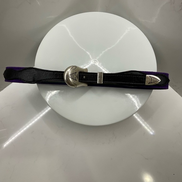 Western Belt Zuni Animal Motif Purple Belt 28" NWOT - Picture 13 of 16